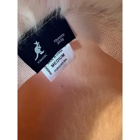 Kangol Furgora Bin Bucket Hat MED Soft Pink Fuzzy HipHop Streetwear - Picture 3 of 6